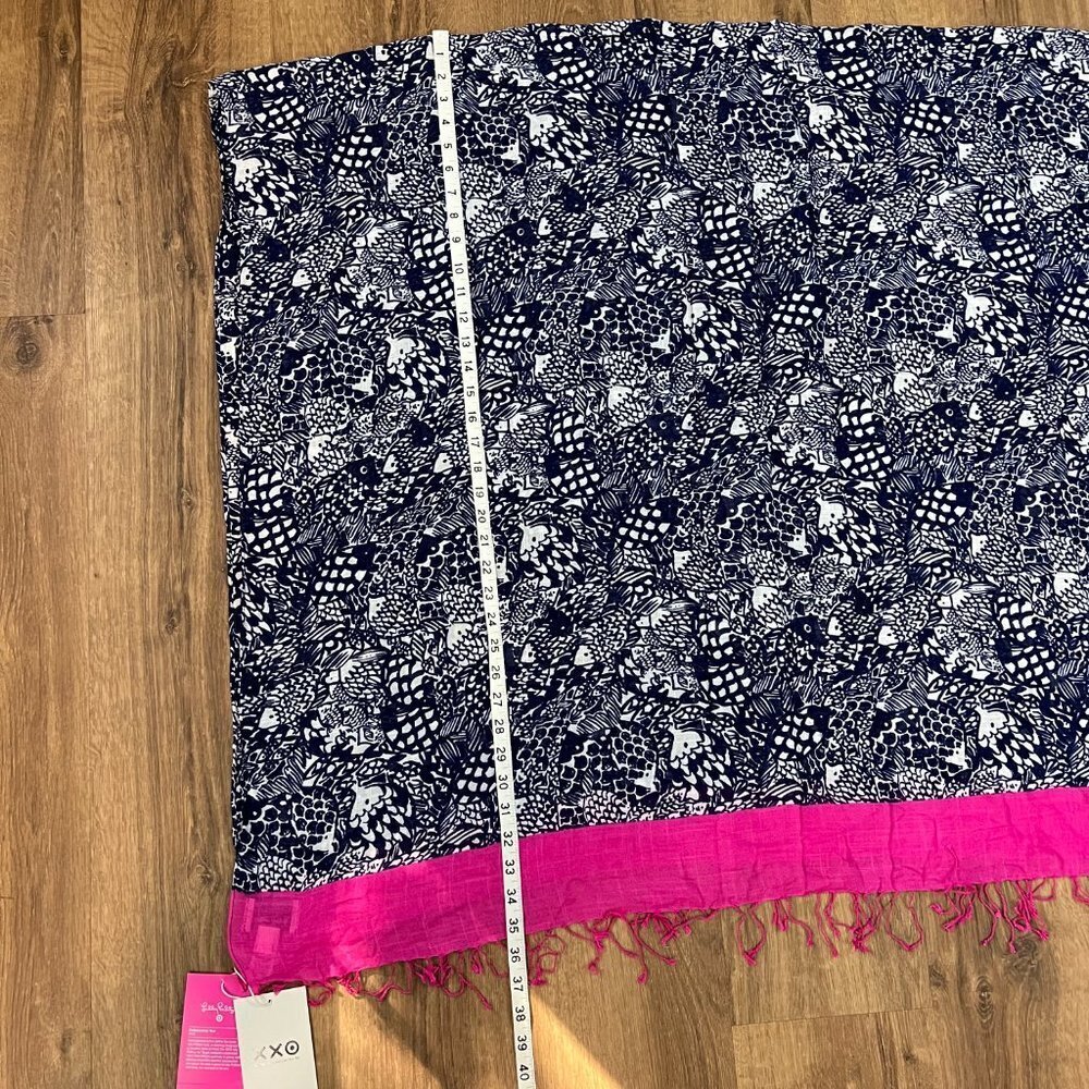 NEW Lilly Pulitzer for Target - Upstream Scarf 20th anniversary Fish - Picture 5 of 10